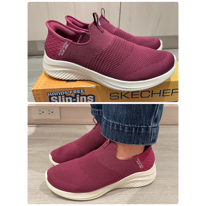 SKECHERS 女鞋 休閒系列 瞬穿舒適科技 ULTRA FLEX 3.0 寬楦款  莓紫 紫紅色 24.5 7.5