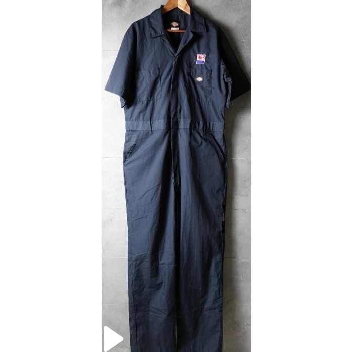 美國工裝品牌 DICKIES 深藍 短袖連身服 連身工作服 L號