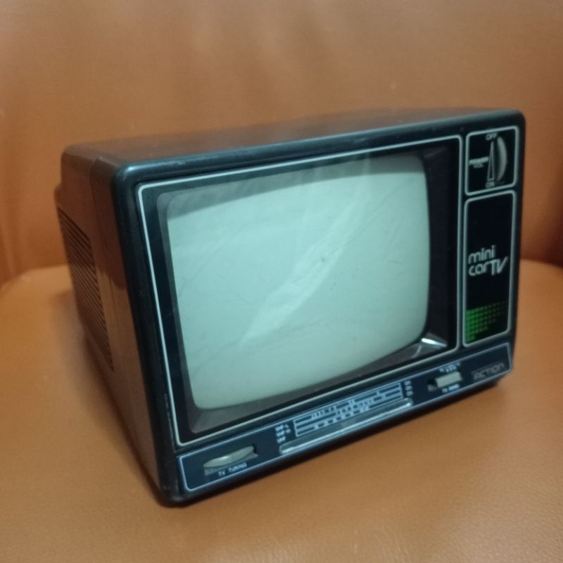 早期ACTION 5吋小電視無盒無功能無電源線外觀有痕跡 攝影場景擺飾用