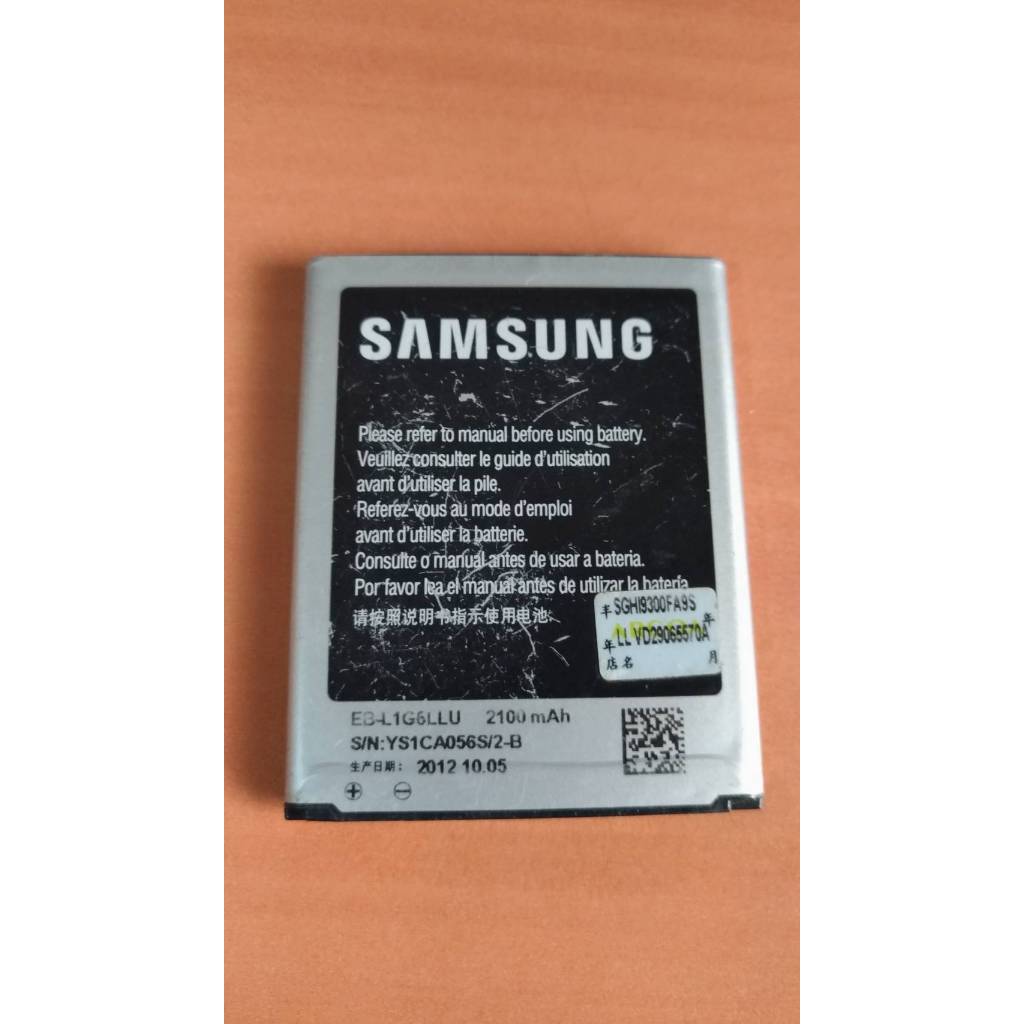 【原廠電池】Samsung GT-I9300 Galaxy S3電池EB-L1G6LLU,有用手機測試,待機可用約4天