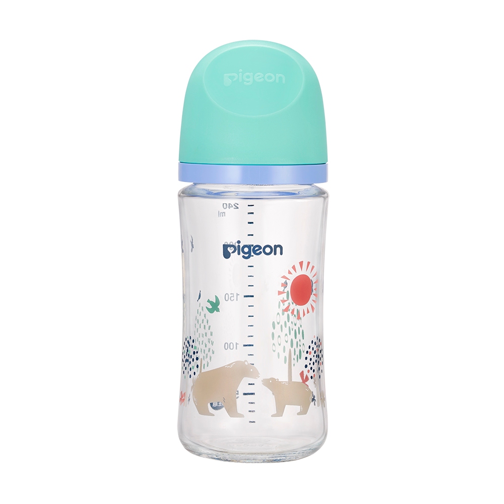 【丁丁藥局】貝親第三代母乳實感寬口玻璃奶瓶240ml-北極熊