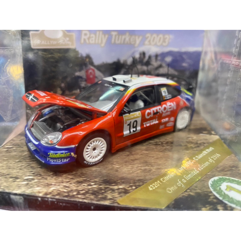 《模王》 比例 1/43 WRC 雪鐵龍 殺手 Xsara 合金車