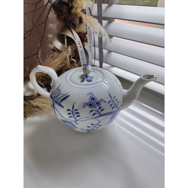 麥森Meissen 藍洋蔥系列 茶壺
