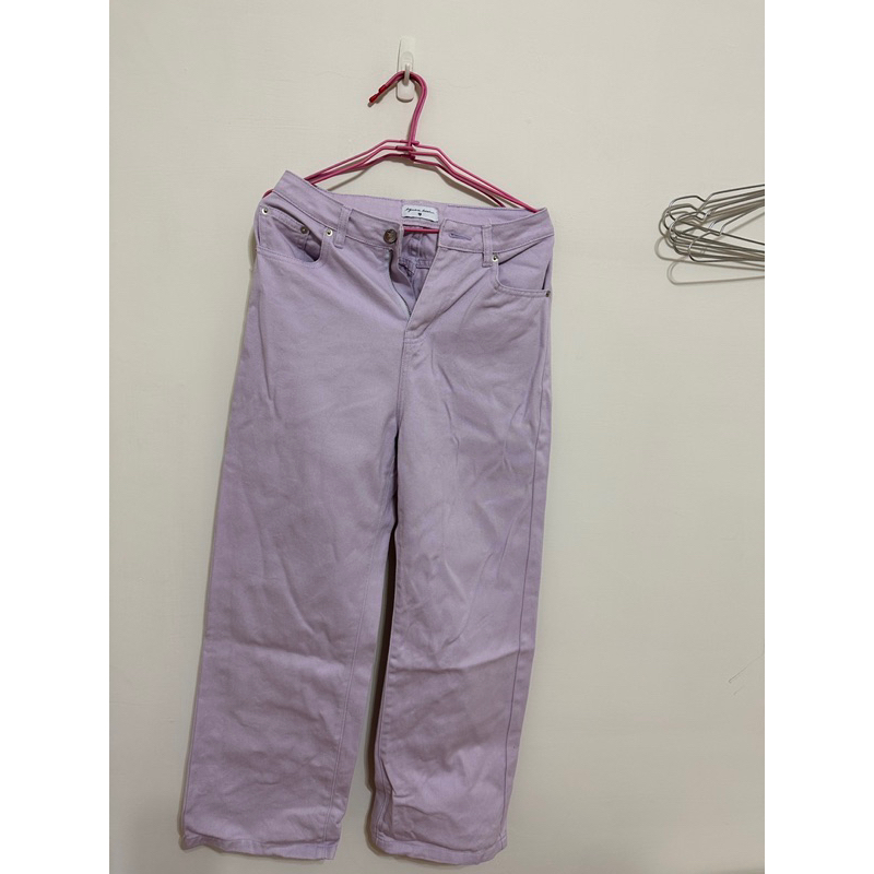 Squarebear紫色牛仔褲
