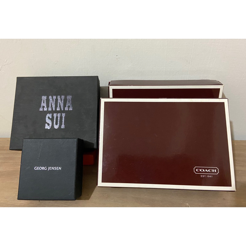 《現貨👍省錢的正貨》包裝紙盒 精品禮盒Anna sui/coach/Georgjensen