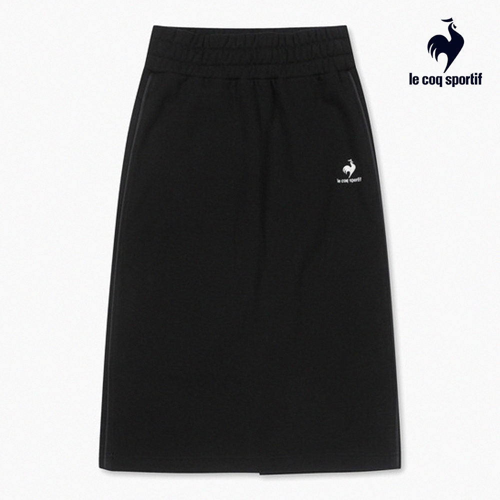 【LE COQ SPORTIF 法國公雞】韓風潮流長裙-女款-黑色-LKQ82251