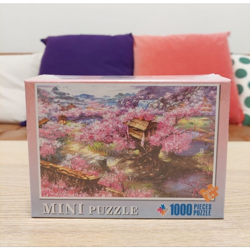 〈Mini Puzzle〉迷你拼圖 微小 微細 拼圖 1000片 櫻花山莊 交換禮物