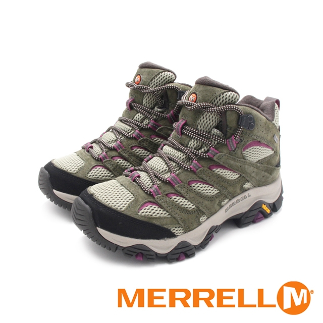 MERRELL 女款 MOAB 3 MID GORE-TEX 登山鞋 黃金大底 中筒 輕量 防水 035818
