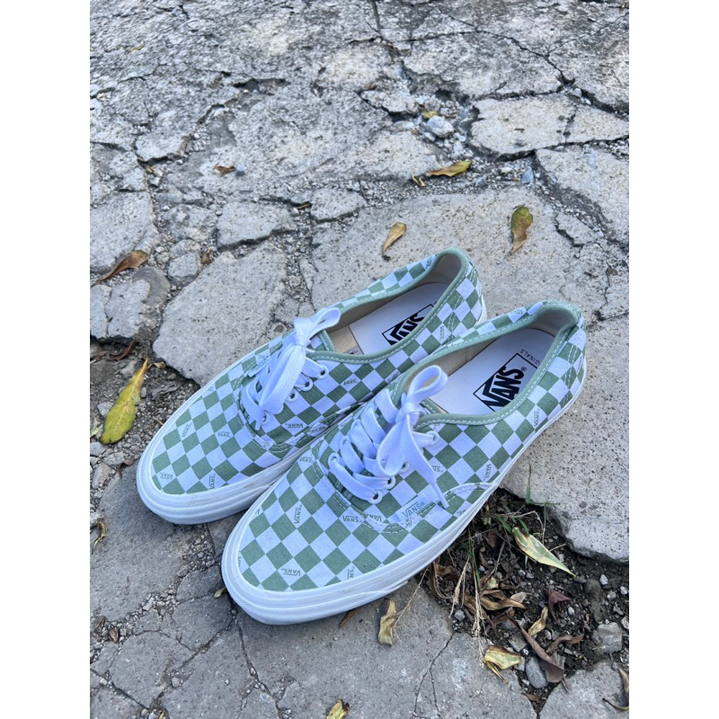 二手 Vans US10.5 Vault Og Authentic Lx綠白