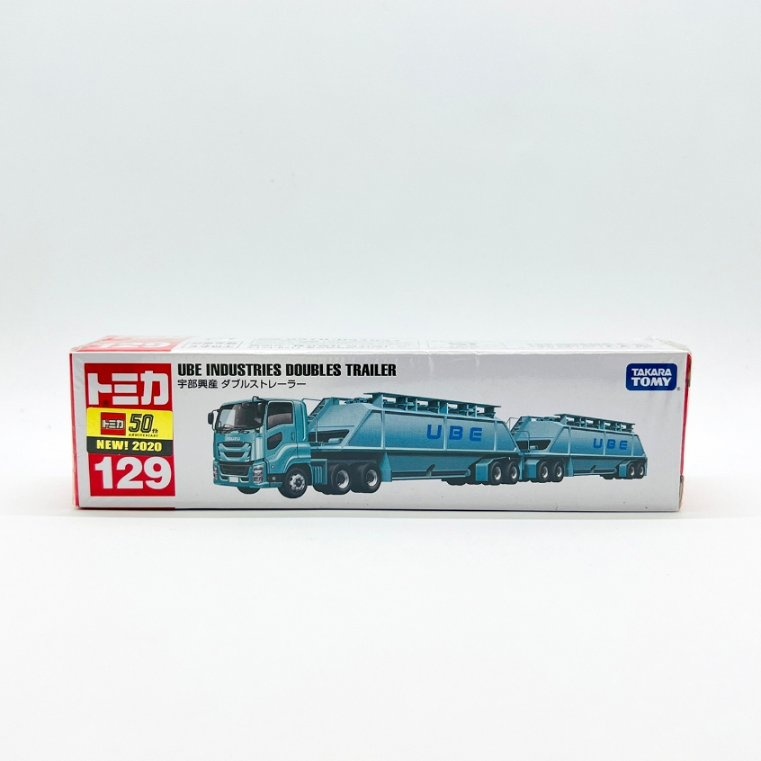 【現貨】TOMICA 多美小汽車 NO.129 宇部興産 UBE 雙節拖⾞ 連結車 貨車 拖車 2020 新車貼