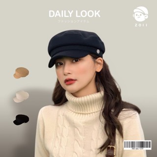 ZOII 佐壹｜韓版側釦挺版報童帽 報童帽 貝雷帽 畫家帽 貝蕾帽 南瓜帽 軍帽 #105005