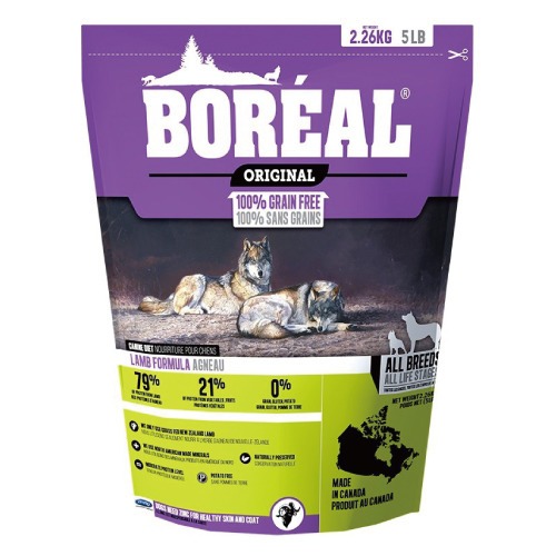 加拿大 BOREAL 波瑞歐 無穀波爾羔羊全犬配方 25磅/5磅