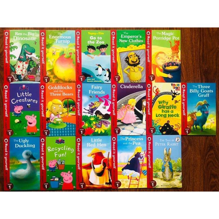 點讀版贈mp3音檔 快樂瓢蟲分級閱讀 1-4階段全套50冊 Ladybird Read It Yoursel 小達人