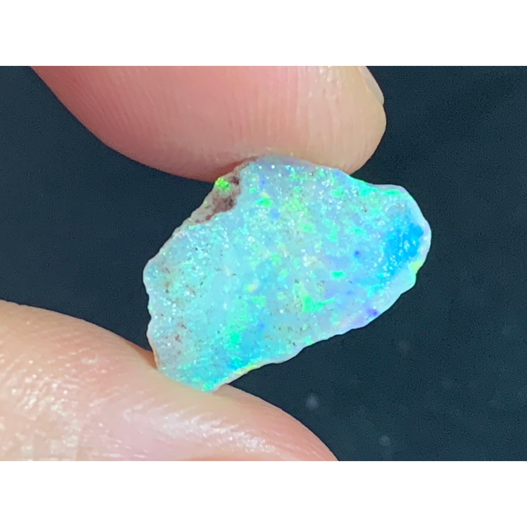 茱莉亞澳洲蛋白石 上等水晶蛋白石原礦 編號R153重3.4克拉 原石crystal opal 歐泊 澳寶 閃山雲 歐珀