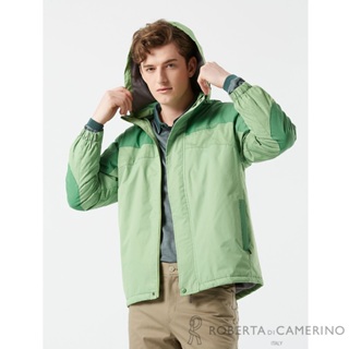 【ROBERTA 諾貝達】 秋冬男裝 綠色刷毛鋪棉外套-可拆式連帽款 ROG94-43