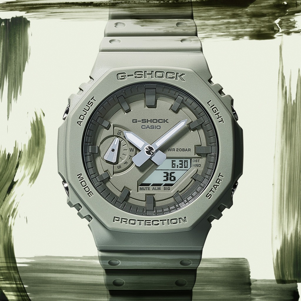 CASIO 卡西歐 G-SHOCK 八角 農家橡樹 大自然系手錶 GA-2100NC-3A