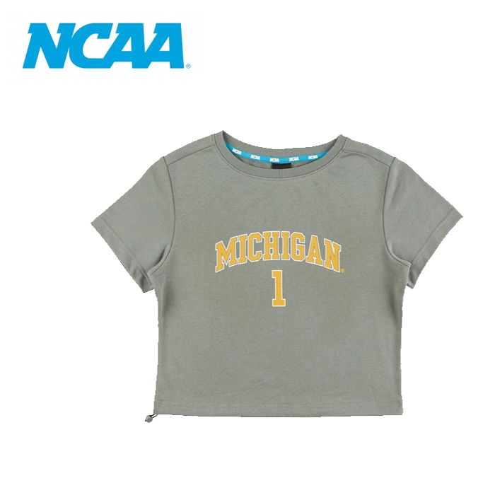 NCAA 短版 毛圈 上衣 T恤 73221120 女款