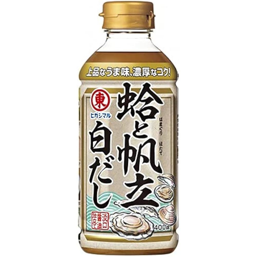 日本 東丸 蛤蜊&amp;帆立貝風味濃縮高湯 蛤與扇貝 白高湯 400ml  魚漿夫婦推薦