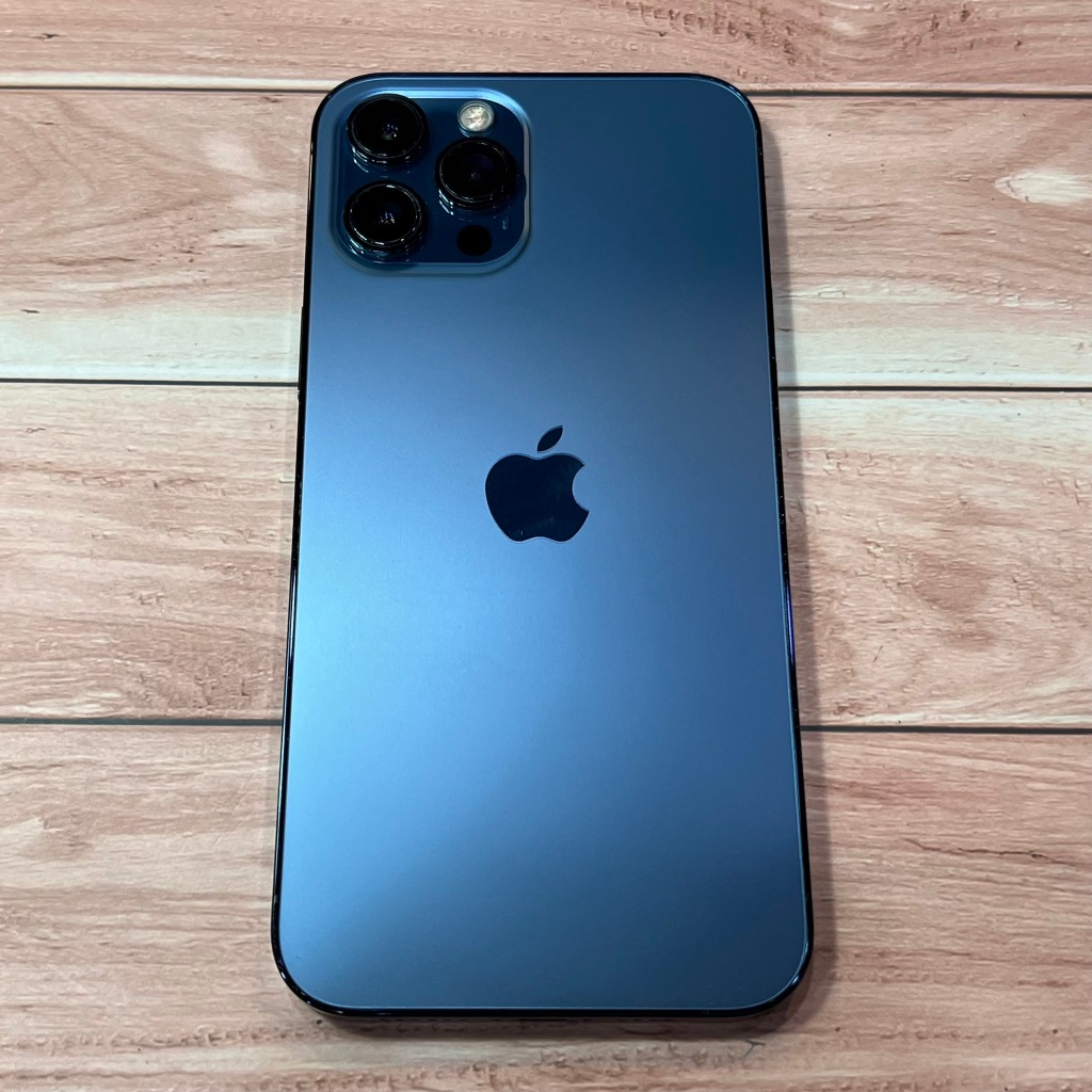 Apple iPhone 12 PRO MAX 6.7吋 256G 藍色 拍照一顆鏡頭異常(2.5倍) 故障二手機