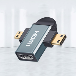 易控王 HDMI母 轉 MiniHDMI+MicroHDMI公 轉接頭 (40-710-09)