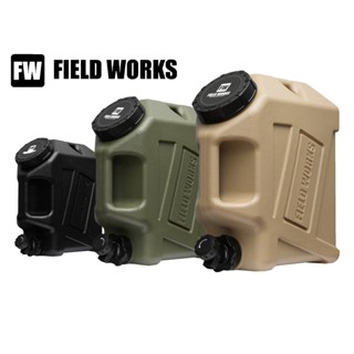 《FIELD WORKS》 10L軍風儲水桶 三色｜ 【海怪野行】攜帶水箱 水壺 可提式水桶 飲料桶 露營水桶