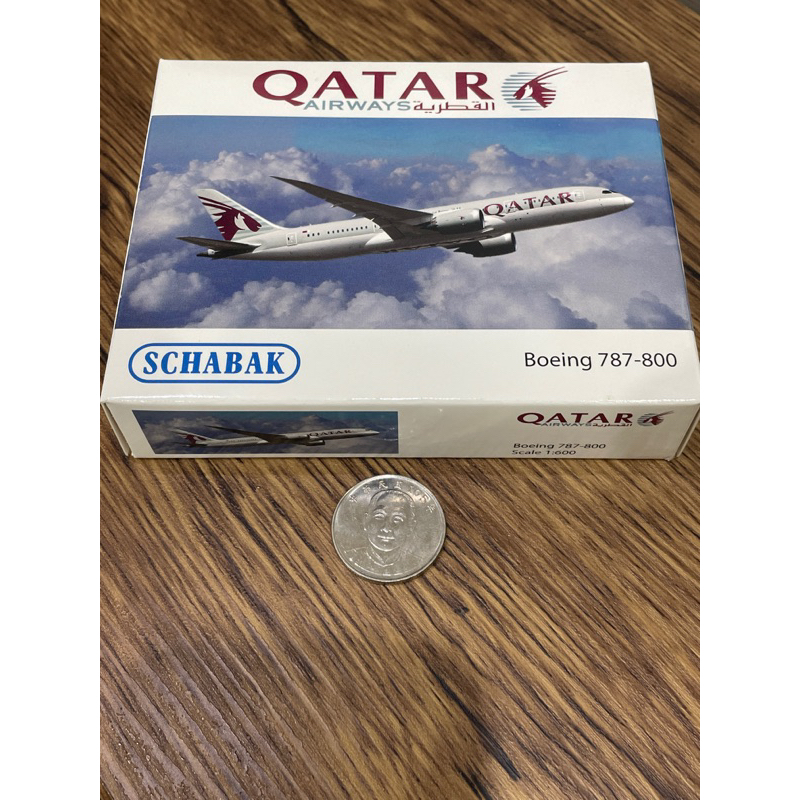 SCHABAK 1/600 1:600 波音 787-800 QATAR AIRWAYS 飛機
