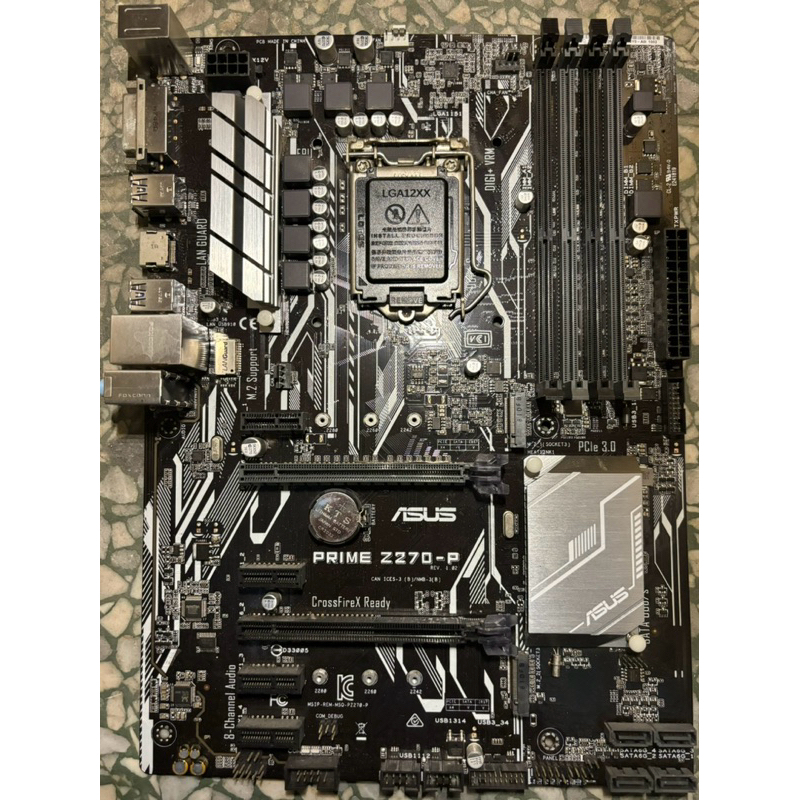 （免運）華碩高階主板 PRIME Z270-P、支援1151腳位Intel® Core 6、7代CPU、二手良品