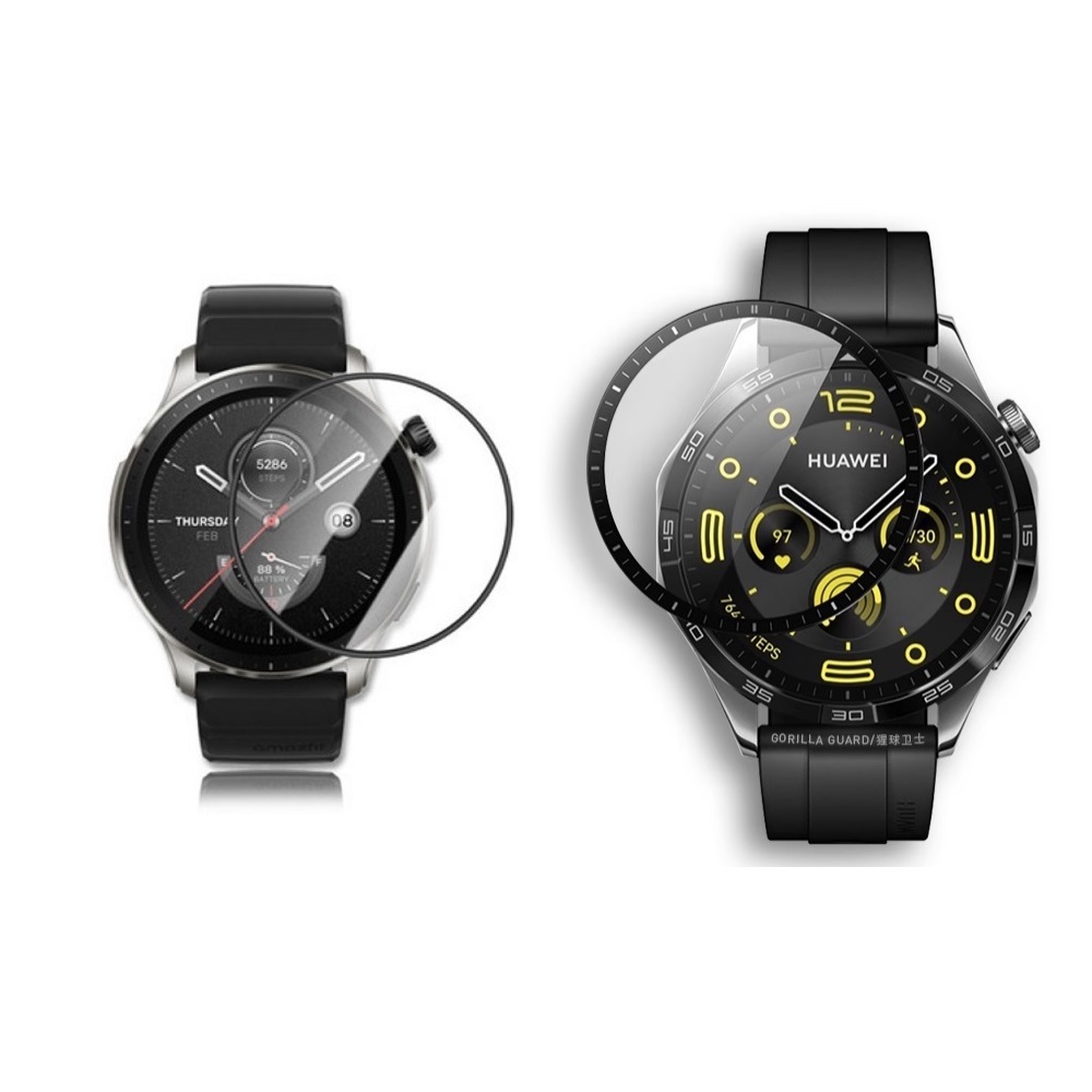【3D曲面複合】適用 華為 Huawei Watch GT 4 41MM 46MM  防刮 軟膜 全螢幕 保護貼