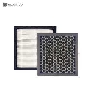 【NICONICO】二合一雙效空氣清淨除濕機 二代蜂巢式活性碳濾網 NI-DC1004 專用 濾網 HEPA 濾心