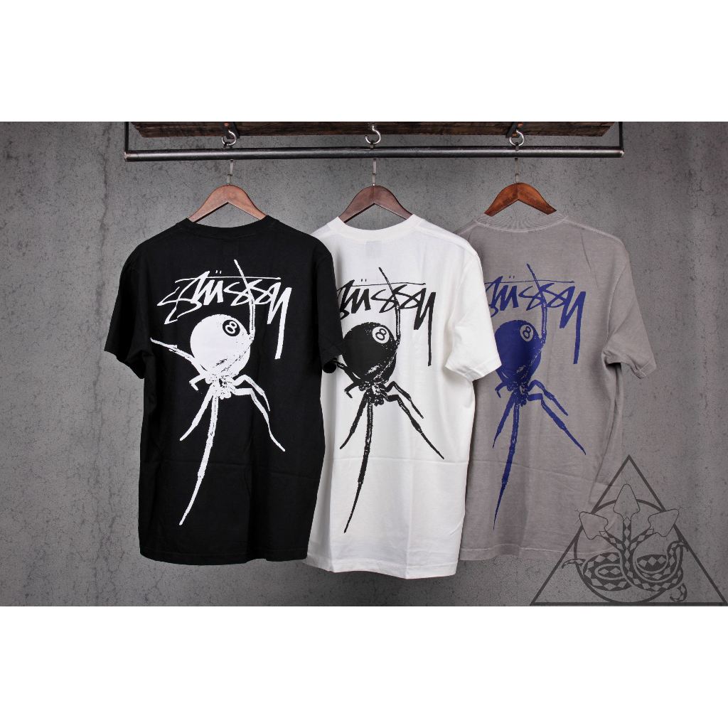 【HYDRA】Stussy Arachnid Tee Pigment Dyed 蜘蛛 8號球 短踢 短T【SUY39】