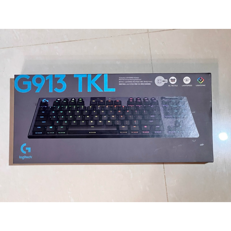 二手極新 Logitech G 羅技G913 TKL 無線機械式遊戲鍵盤(茶軸)