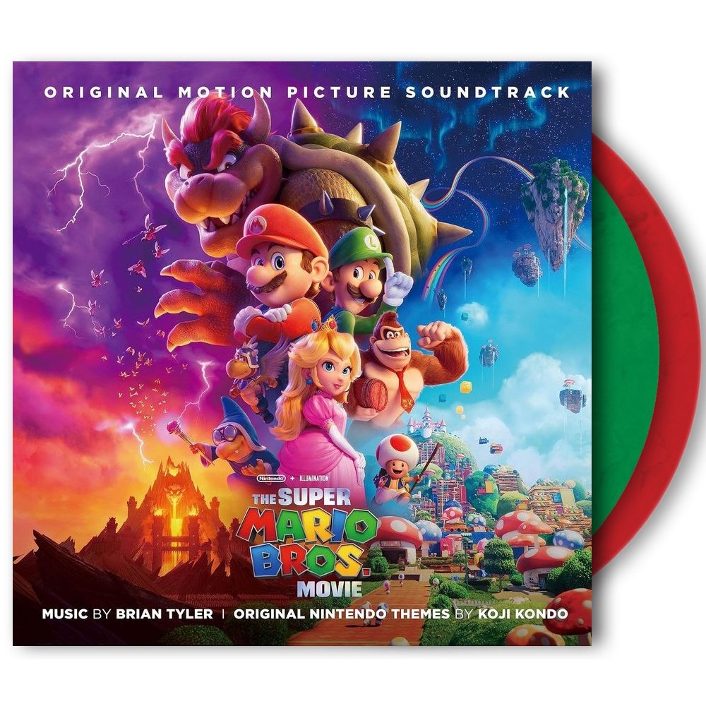 The Super Mario Bros. Movie超級瑪利歐兄弟電影版電影原聲帶2LP彩膠唱片(初回仕樣限定日版)