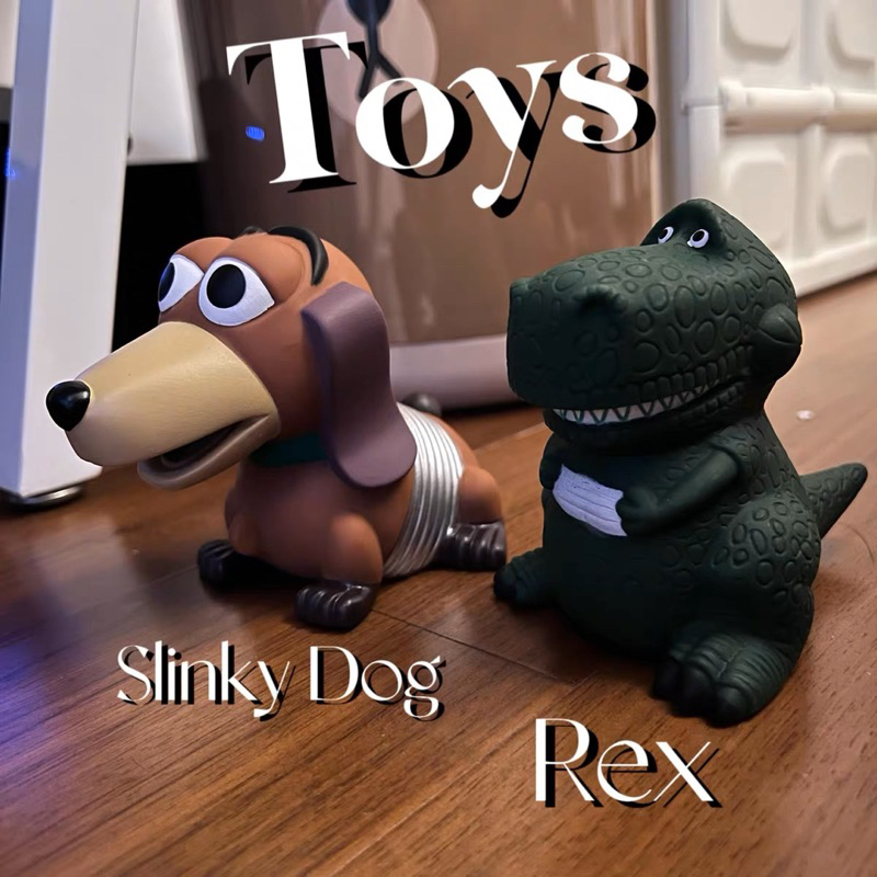 彈簧狗 抱抱龍 存錢筒 公仔 Slinky Dog Rex玩具總動員Toy Story皮克斯Pixar迪士尼Disney