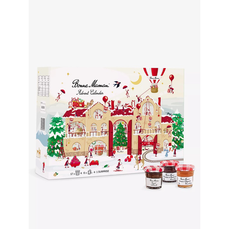 喜喜事來臨～全新現貨法國🇫🇷2023年限量Bonne Maman迷你果醬聖誕倒數月曆聖誕禮盒