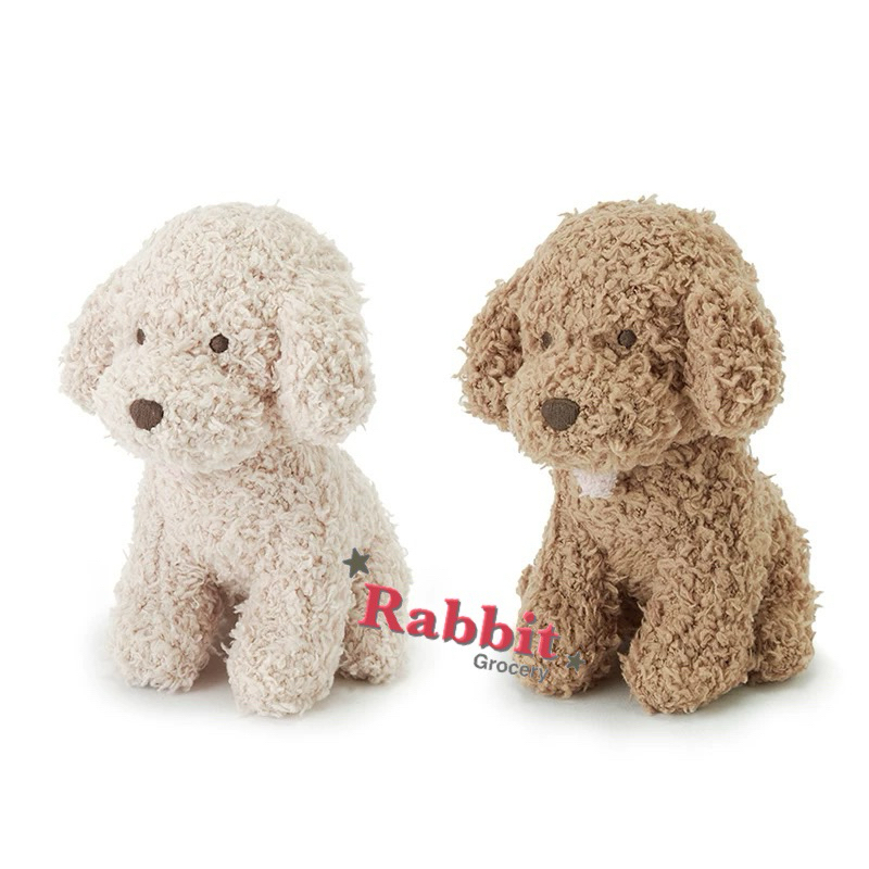 🎉小兔雜貨🐰🎉日本Gelato pique 寶貝系列 坐姿貴賓狗造型絨毛搖鈴