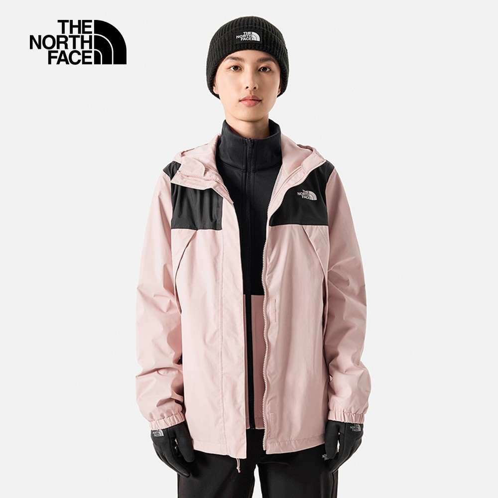 The North Face W  女拼接防水透氣連帽三合一外套-粉黑-NF0A7QW6HZI