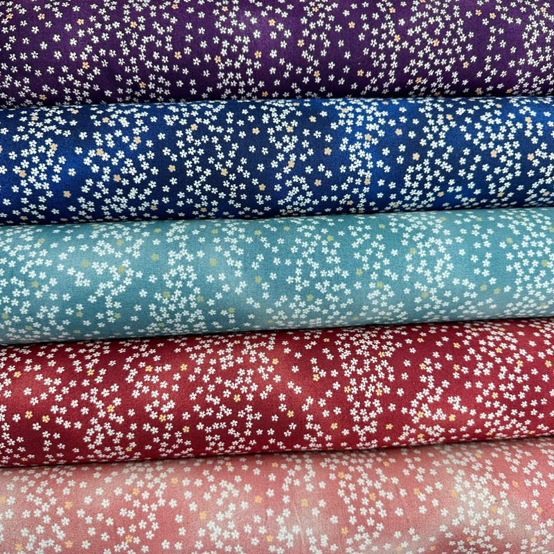 【大同布行】日本進口布 薄棉布 濱紛小碎花適用於抱枕、衣褲、桌巾、佈景、手作、文青、布料