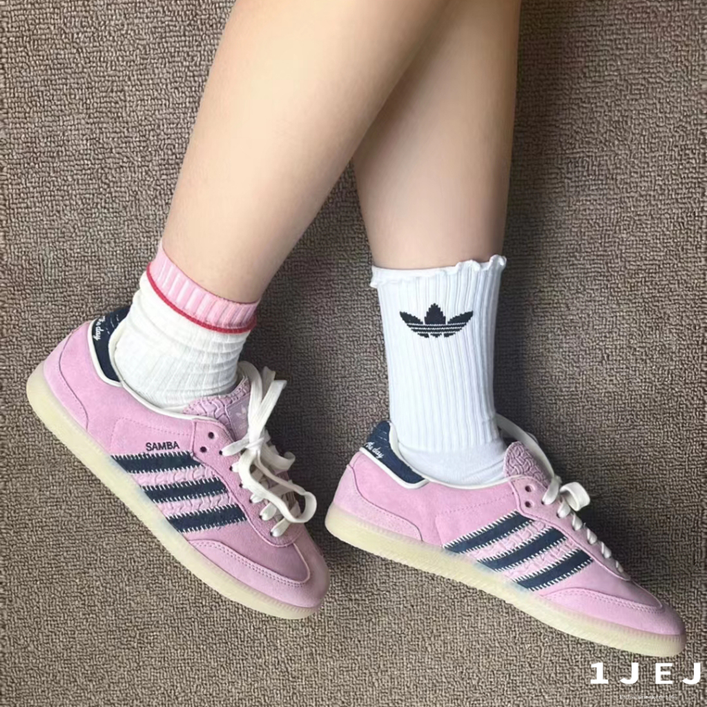 -EJ- 限時購Adidas originals Samba 男女同款 德訓鞋 慢跑鞋 粉藍 IG4198