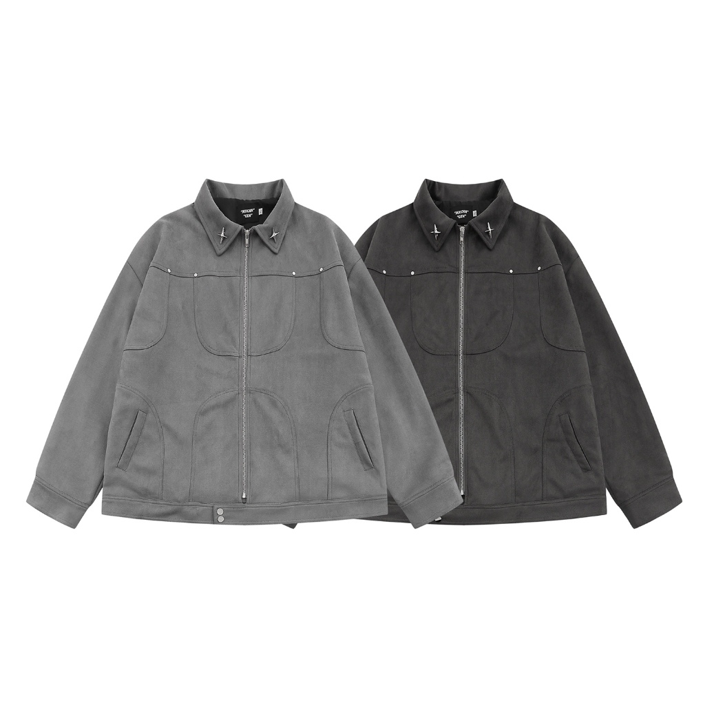 【K-2】麂皮絨 設計款 ma1 夾克 外套 素面外套