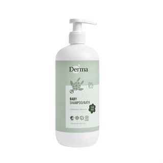 丹麥 Derma 寶寶有機洗髮沐浴露家庭號 500ml【麗兒采家】