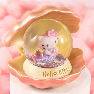 [ JARLL 水晶球 ] 三麗鷗 Hello Kitty玫瑰花 真誠的愛 花仙子水晶球音樂盒 生日 兒童節 婚禮