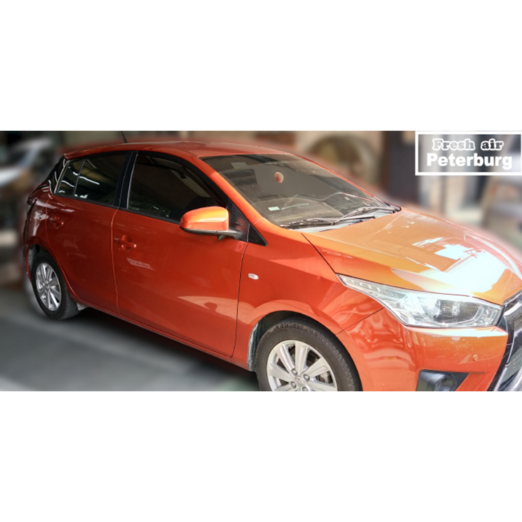 豐田TOYOTA YARIS 2014/10~2018/5月【崁入式晴雨窗-短截款】比德堡 內崁 嵌入 內嵌