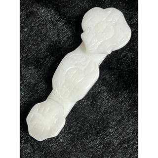 京晏館 ## 天然阿富汗 白玉石 如意擺件 精雕品 90g 批發優惠特價品 臺灣現貨 ##