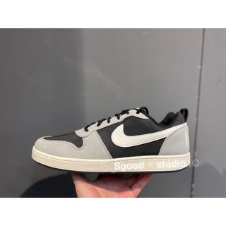 S.G NIKE Court Borough Low Prem 844881-005 黑 灰 麂皮 運動 休閒 男鞋