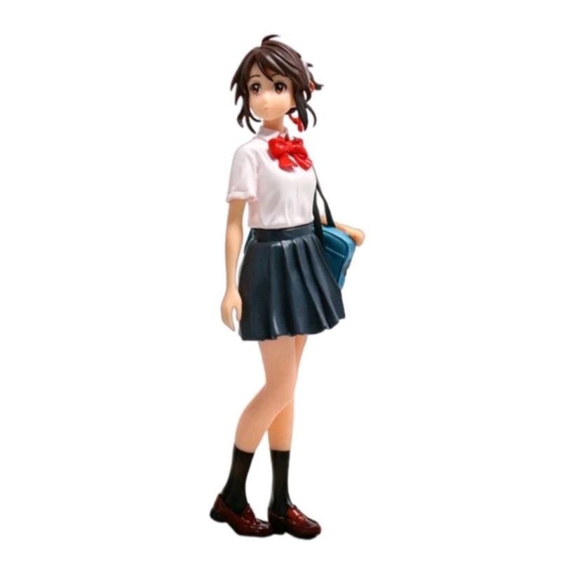 無證電影你的名字 宮水三葉公仔 動漫模型 手辦公仔 高中制服女生人偶 擺件 巨無霸公仔