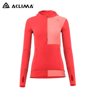 挪威-[ACLIMA] WW Hood Sweater w/zip W / 美麗諾羊毛女款長袖連帽上衣 / 運動上衣