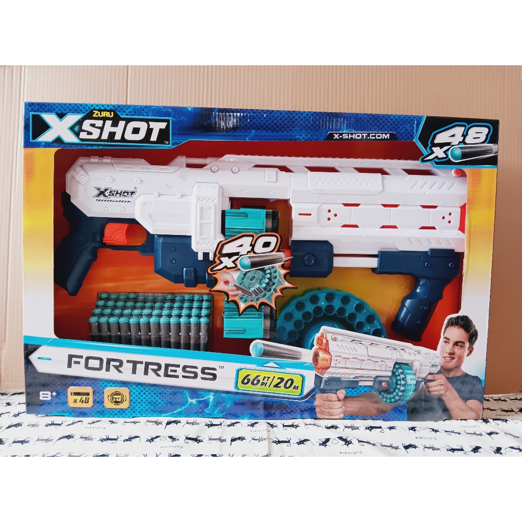 ❤現貨-全新品❤ ZURU X-SHOT 堡壘防衛者玩具槍 內含48顆子彈 玩具 好市多 Costco