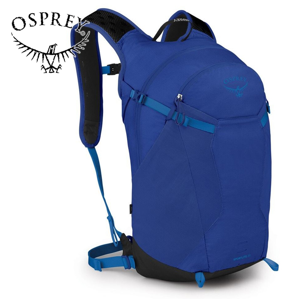 【Osprey 美國】Sportlite 20 輕量透氣運動背包 天空藍｜多用途背包 健行背包 登山背包 旅行背包