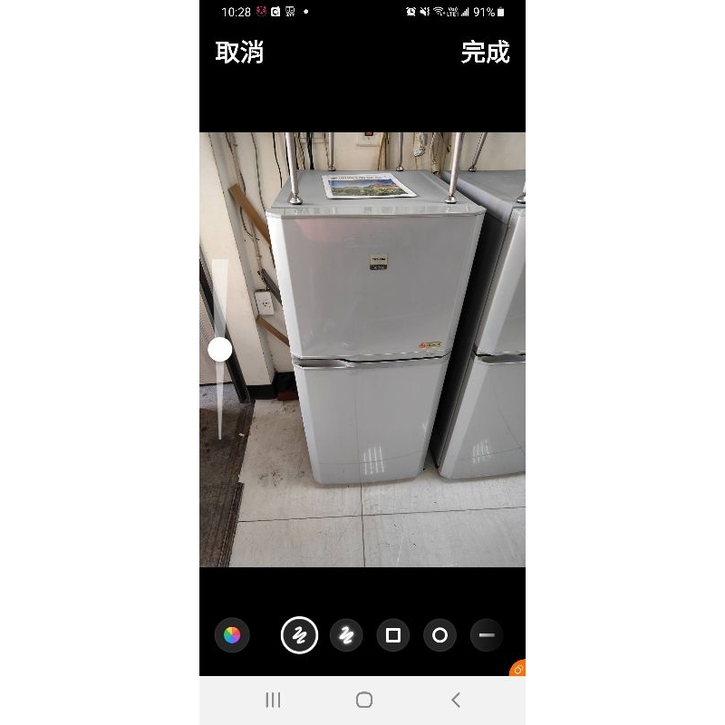 二手中古東芝120公升雙門冰箱，型號GR-H120PT，保固3個月，請詢問大戶藥師