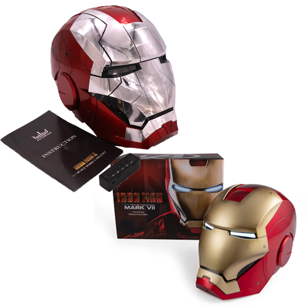 ISONA AUTOKING 1:1 鋼鐵人頭盔 MK5頭盔 MK7頭盔 鋼鐵人面具 鋼鐵人電動頭盔 鋼鐵人聲控頭盔